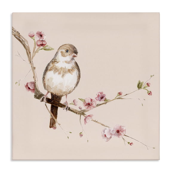 Sweetest Brown Bird Canvas Wall Art, design by Lisa Wehmeyer