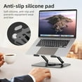 thumbnail image 4 of Support d'Ordinateur Portable Réglable pour Bureau, Support Ergonomique pour Ordinateur Portable avec Dissipateur Thermique, Support d'Ordinateur Portable en Aluminium portable Compatible avec MacBook Air Pro Dell XPS Samsung et la Plupart des Ordinateurs Portables, 4 of 7