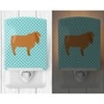 thumbnail image 2 of Caroline's Treasures BB8059CNL Lamancha Goat Blue Check Ceramic Night Light, 6x4x3", multicolor, 2 of 2