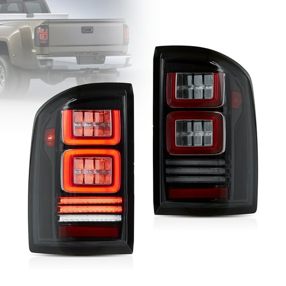 VLAND LED Tail lights for GMC Sierra 1500 2500HD 3500HD 2014 2015 2016 2017 2018 Rear Lamps Assembly