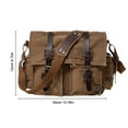 thumbnail image 2 of ADDHAT Mens Canvas Shoulder Bag For Daily Use 1Pack 13.8X12.9X4.7In, 2 of 8