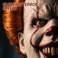 Creepy Killer Clown Latex Mask, Realistic Scary Carnival Masque for ...