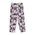 thumbnail image 6 of Uemuo Lilies Flowers Pattern Women's Wide Leg Palazzo Lounge Pants with Pockets Light Weight Loose Comfy Casual Pajama Pants-XX-Large, 6 of 9
