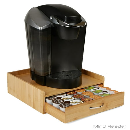 Mind Reader Bamboo 36 Capacity K Cup Single Serve Coffee Pod