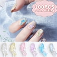 thumbnail image 2 of [Destacado] 50/100 Pcs/Bolsa Goldfish Glitter Decoración De Uñas Colorido Delfín Estéreo Adornos Resina Pequeño Pez Arte DIY Accesorios De Manicura Taladro Piezas De Joyería, 2 of 4