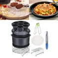 thumbnail image 4 of 11 Uds. Accesorios para freidora de aire de accesorios para freidora de aire pastel receta Pan parrilla de doble capa Clip de comida - 8 pulgadas perfecl Reemplazo de la freidora de aire, 4 of 8