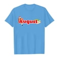 thumbnail image 4 of TZEWGL Cute Shirt For Girl Boy Short Sleeve Crew Neck Monthly Word Prints Blouse For Kids size 5-6T, 4 of 4