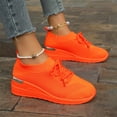 thumbnail image 5 of Domzle Women's Running Shoe Lightweight Fashion Sneaker for Jogging Walking Light Workouts Orange 41, 5 of 7