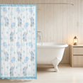 thumbnail image 3 of Erosebridal Baby Elephant Shower Curtain 72Wx72L for Girls, Blue Balloons Waterproof Bathroom Curtain, 3 of 5