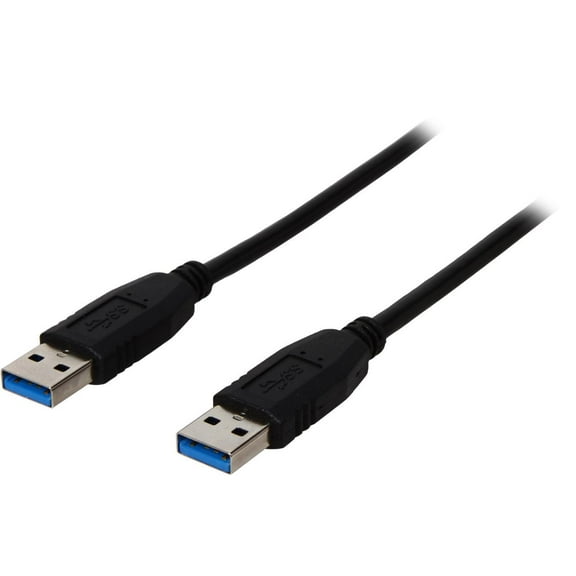 Nippon Labs USB3-6MM-BK 6 ft. Black USB 3.0 A Male to A Male Cable