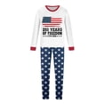 thumbnail image 5 of Matching Family 250th Independence Day Pajamas – 4th of July Pajamas Sets Holiday PJs - Anniversary American Flag 2 Pcs Holiday Family Pjs for Men, Women, 5 of 6