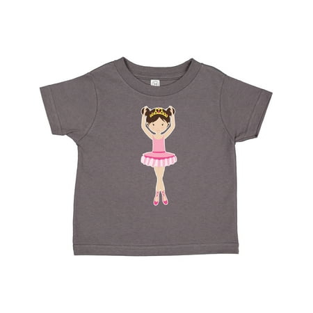 

Inktastic Ballerina with Two Buns Gift Toddler Toddler Girl T-Shirt