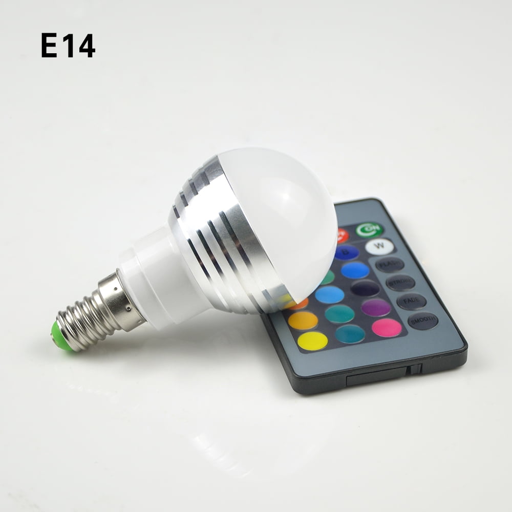 RisingPro IR Remote Control RGB LED Bulb Lamp E14 E27 B22 GU10 MR16