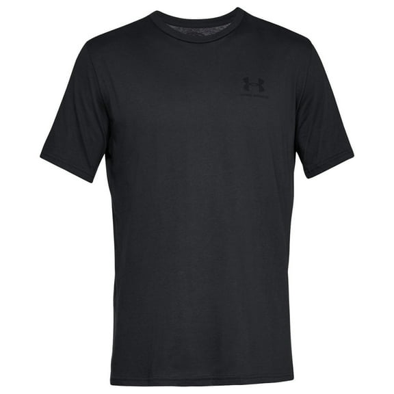 Under Armour Men's UA Sportstyle Left Chest Tee Short Sleeve Activewear Shirt, Black, 4XL