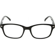 Multi Focus Progressive Reading Glasses 3 Powers in 1 Reader for Men and Women (Black, 1.00)