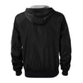 thumbnail image 3 of Ma Croix Mens Windbreaker Jacket Slim Fit Water & Wind Resistant Active Track Jacket, 3 of 5