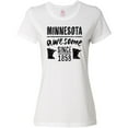 thumbnail image 3 of Inktastic Minnesota Awesome Since 1858 Women's T-Shirt, 3 of 5