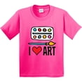 thumbnail image 3 of Inktastic Painting I Love Art Youth T-Shirt, 3 of 5