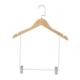 thumbnail image 4 of Perchas de madera maciza para trajes, armario antideslizante, organizador de ropa para chaqueta, pantalón, camisa, trajes, perchas para pantalones de para ropa de hombre perfecl percha para pantalones, 4 of 8