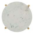 thumbnail image 3 of Safavieh Branwen Modern Iron Round End Table, White / Gold, 3 of 9
