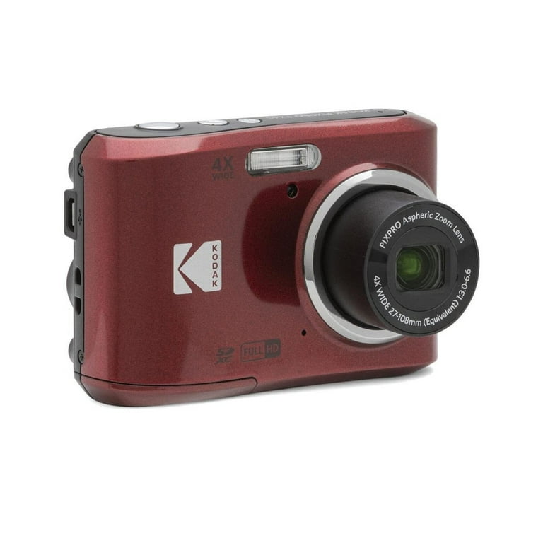 Kodak PIXPRO FZ45 Digital Camera (Red) with Accessory bundle