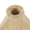 thumbnail image 6 of DecMode 10", 8"H Teardrop Brown Wood Vase with Cutout Center, Set of 2, 6 of 10