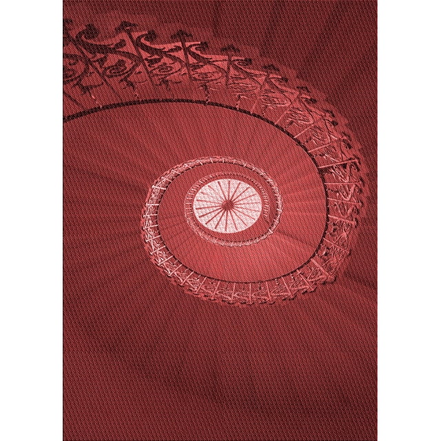 Ahgly Company Tapis Rectangulaire Lavable en Machine Intérieur Transitionnel Rouge Canneberge, 5 Pieds x 7 Pieds