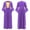 Lavender, variant on iiniim Kids Girls Medieval Princess Costume Long Flared Sleeve High Waist Maxi Dress Halloween 6-16 Black 8