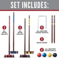 Franklin Sports Croquet Set Includes 4 Croquet Wood Mallets, 4 All