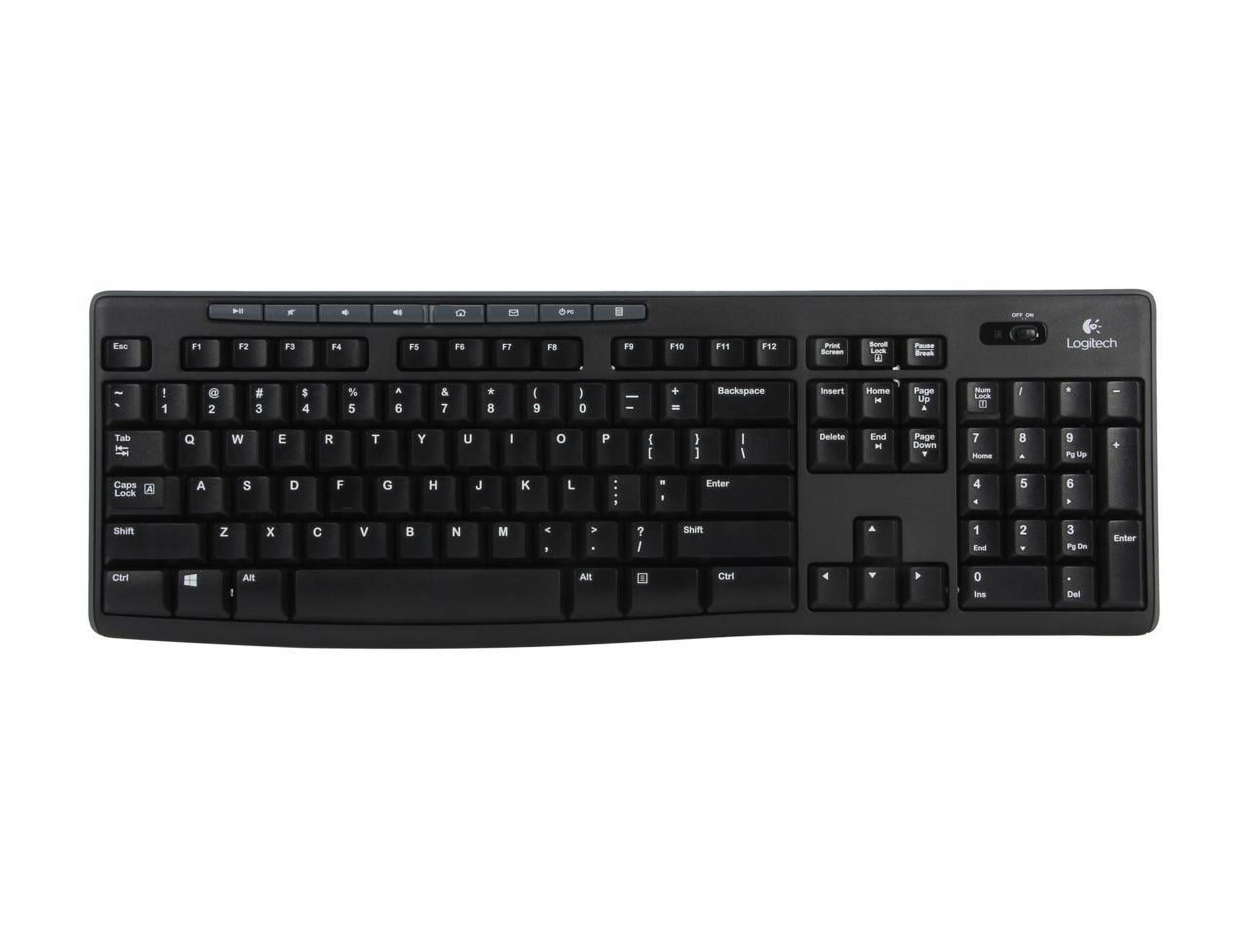 Logitech 920-004536 Mk270 Keyboard Mouse USB Wireless Combo - Black - image 2 of 6