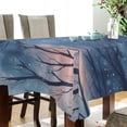 thumbnail image 4 of Yayeee Tablecloths for Rectangular Tables 60 x 60 inch Party Table Cover, Trees in The Night, 4 of 6