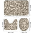 thumbnail image 3 of Faty-T Shower Curtain Sets 4 Piece Leopard Print Shower Curtain and Rugs Shower Curtain Set Faux Fur Leopard 12 Plastic Hooks for Bathroom Decor Set 72inch X 72inch, 3 of 14