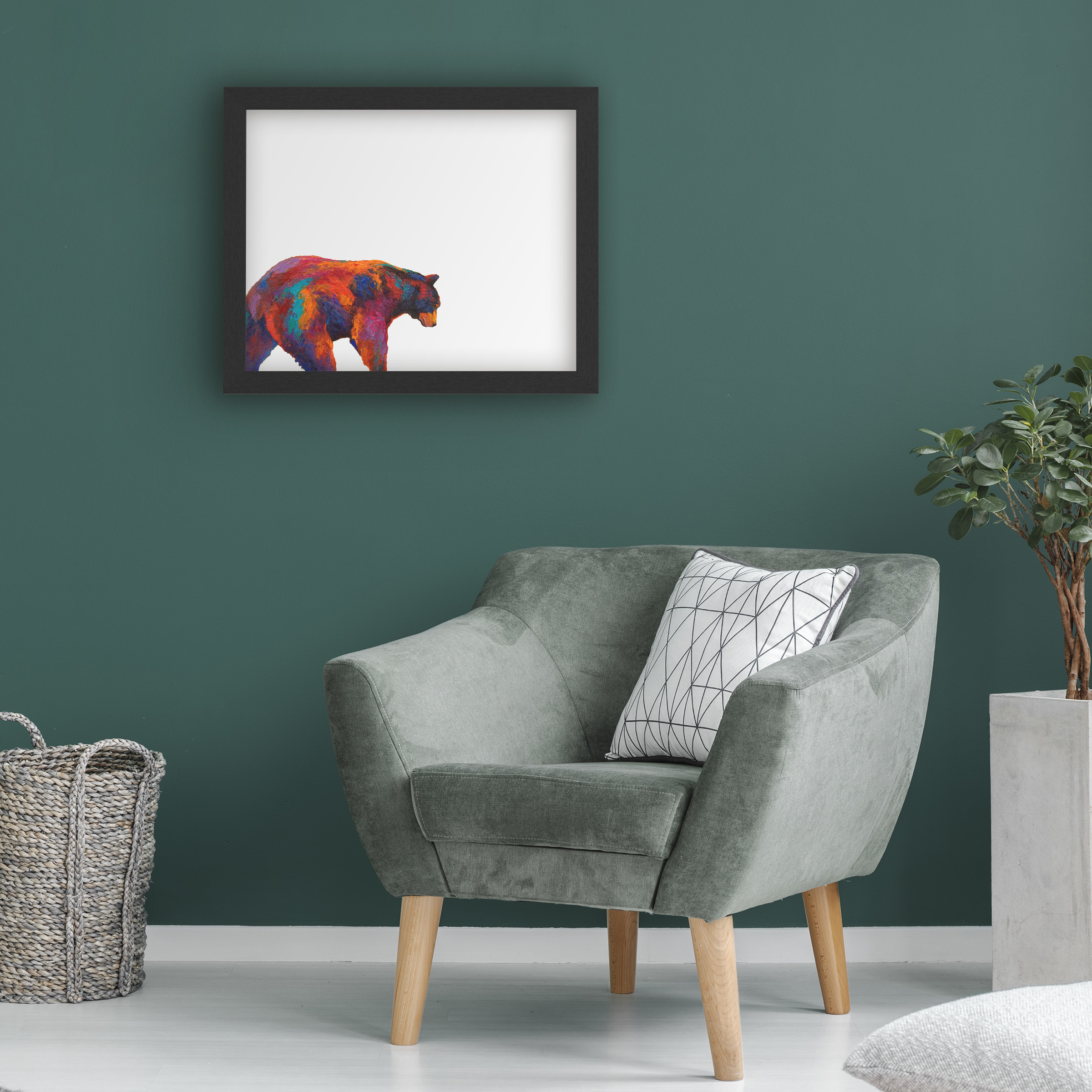 Marion Rose 'Daily Rounds Black Bear' Marker Board
