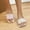 Pink, variant on WIZUTIZ Bedroom Slippers Women Casual Vintage Slip on Sandals Women Summer Rhinestone Sparkly Slip on Sandals Slippers Beach Slide Sandals Outdoor Breathable Slides Mother's Day Gifts