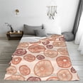 thumbnail image 5 of Honeii Mushrooms2 Print Fleece Blanket - Throw Blanket for Bed, Sofa, Couch, Camping, and Travel , Microplush Ultra Soft Warm Blanket-50"x40", 5 of 7
