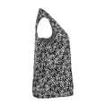 thumbnail image 4 of Blusa George para Dama, Escote V con Doblez, sin Mangas Print Negro Talla CH, 4 of 4