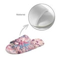 thumbnail image 5 of Xoenoiee Axolotl Cherry Blossom Print Memory Foam Open Toe Slippers, Indoor Outdoor House Sliders with Anti-Skid Sole for Women Men, Machine Washable, 12-13 Women/11-12 Men, 5 of 7