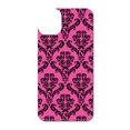 thumbnail image 3 of DistinctInk Custom SKIN / DECAL compatible with OtterBox Symmetry for iPhone 11 Pro (5.8" Screen) - Pink Black Damask Pattern - Floral Damask Pattern, 3 of 5