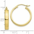 thumbnail image 4 of 10K Yellow Gold Polished Hoop Earring (25.5 X 25.9) Made In Peru 10t986, 4 of 6