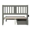 thumbnail image 4 of HomeStock Mountain Majesty Full Bed with Footboard and 2 Drawers in Grey, 4 of 6