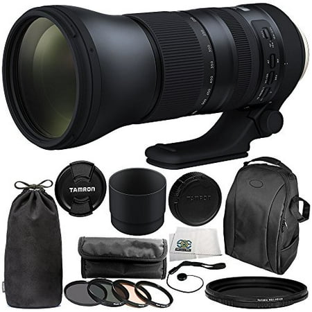 Tamron SP 150-600mm f/5-6.3 Di VC USD G2 for Nikon F 11PC Accessory Bundle - Includes 4PC Warming Filter Kit + Variable Neutral Density Filter (ND2-ND400) + Backpack +