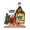thumbnail image 2 of Navidad Ornamentos en miniatura Iluminio Snow Scene House Mini Tema de Navidad Resina tesanía DIY Navidad Vil Casa Miniatura Nevado Invierno Decor Santa sentada perfecl Casa de pueblo de nieve, 2 of 8