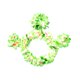thumbnail image 2 of Falda de baile tropical hawaiana con hierba hula, 6 piezas, collar, pulseras, diadema, sujetador, 40 cm (falda verde), 2 of 7