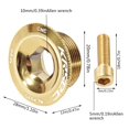 thumbnail image 3 of Pernos de manivela de bicicleta, M18 M20 Perno de fijación de manivela Tornillo de manivela de bicicleta Aleación de aluminio para bicicleta de montaña y carretera BANYUO Hogar, 3 of 5