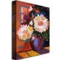 Trademark Art "Yellow Blue" Canvas Wall Art by Shelia Golden