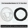 thumbnail image 3 of Unique Bargains Steering Wheel Cover Universal Elastic Stretch Antislip Breathable Microfiber Ice Silk Wheel Protector for Car Black, 3 of 7