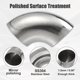 thumbnail image 4 of 2uds OD 4.5 Pulgadas 90 Grados 1.5mm Grosor Coche Escape Tubo Codo, 4 of 7