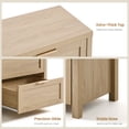 thumbnail image 5 of ARKANTOS Wooden 6 Drawer Double Dressers, Wide Chests of Drawers for Bedroom,Light Oak, 5 of 11
