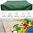thumbnail image 2 of Oxford Cloth Sandbox Protection Cover, Durable and UV-Resistant Sandbox Canopy for Sandpit and Furniture, Portable Sandbox Cover with Drawstring (Green), 2 of 5