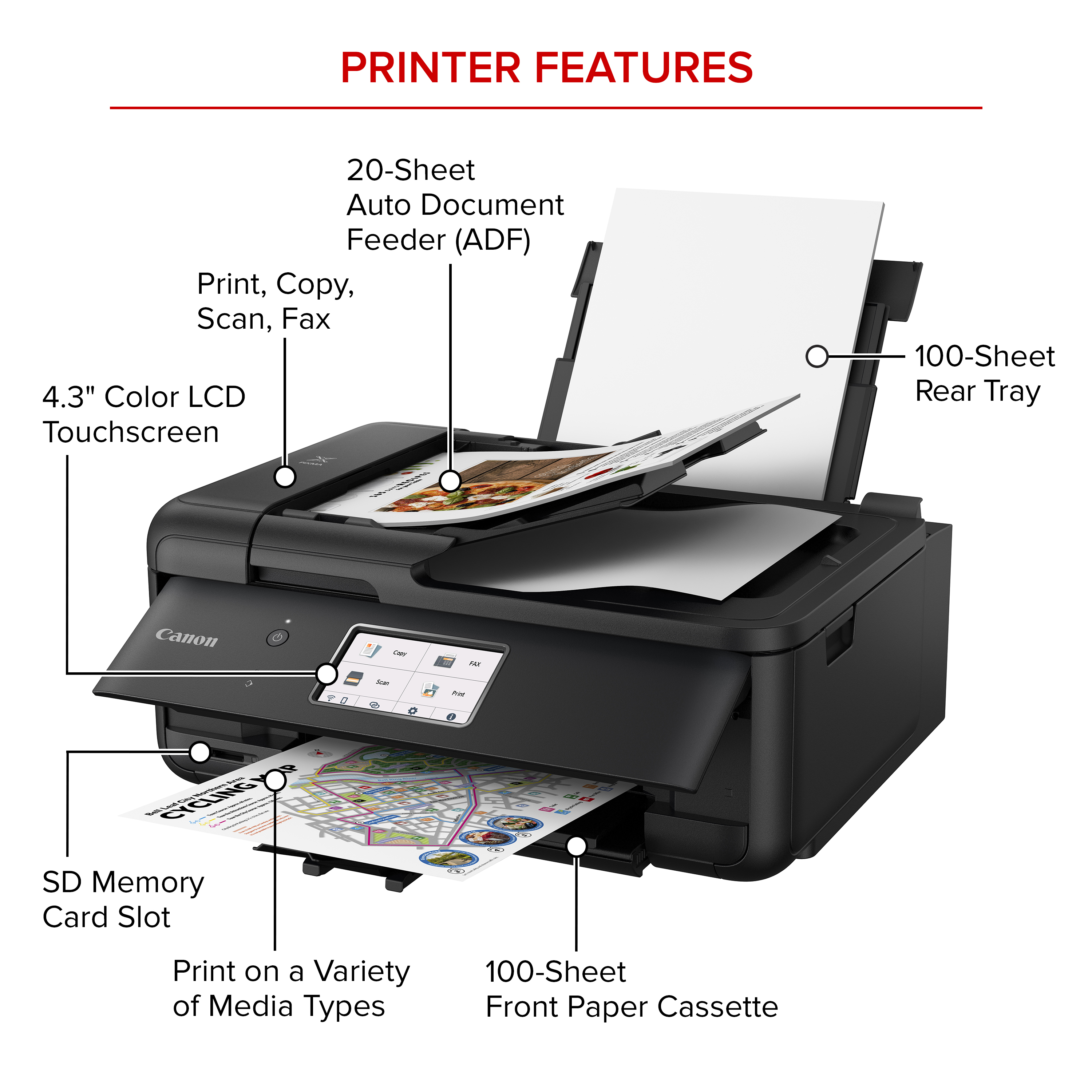Canon PIXMA TR8622a Wireless All-In-One Inkjet Printer photo 2